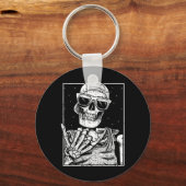 Rock N Roll Band Lazy Halloween Costume Rocker Mus Sleutelhanger (Voorkant)