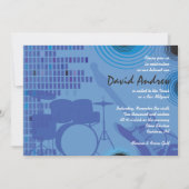 Rock n Roll Bar Bat Mitzvah Invitation Kaart (Voorkant)