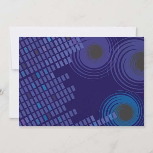 Rock n Roll Bar Bat Mitzvah Invitation Kaart (Achterkant)