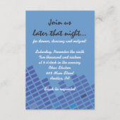 Rock n Roll Bar Bat Mitzvah Invitation Party Card Informatiekaartje (Voorkant)