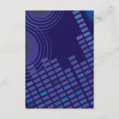 Rock n Roll Bar Bat Mitzvah Invitation Party Card Informatiekaartje (Achterkant)