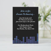 Rock n Roll Bar Bat Mitzvah party Kaart (Staand voorkant)