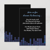 Rock n Roll Bar Bat Mitzvah party Kaart (Voorkant / Achterkant)