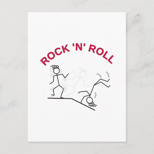 Rock 'N' Roll Briefkaart (Voorkant)