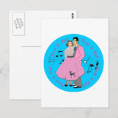 Rock ' n Roll Briefkaart (Voorkant / Achterkant)