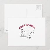 Rock 'N' Roll Briefkaart (Voorkant / Achterkant)