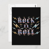 Rock-n-Roll Briefkaart (Voorkant / Achterkant)