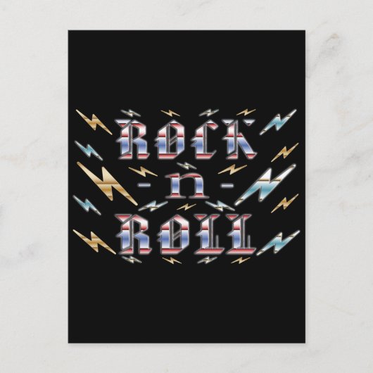 Rock-n-Roll Briefkaart (Voorkant)