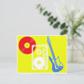 Rock 'n' Roll Briefkaart (Staand voorkant)