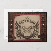 Rock N Roll Briefkaart (Voorkant / Achterkant)