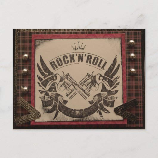 Rock N Roll Briefkaart (Voorkant)