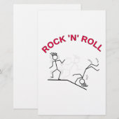 Rock 'N' Roll Briefpapier (Voorkant / Achterkant)