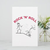 Rock 'N' Roll Briefpapier (Staand voorkant)