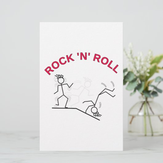 Rock 'N' Roll Briefpapier (Staand voorkant)