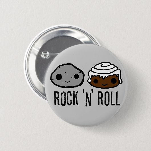 Rock 'N' Roll Button (Voorkant /achterkant)