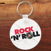 Rock 'N' Roll. -Button Sleutelhanger (Voorkant)
