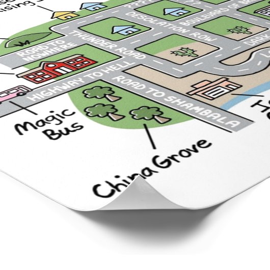 rock n roll - buurt poster (Hoek)