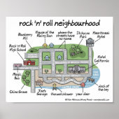 rock n roll - buurt poster (Voorkant)