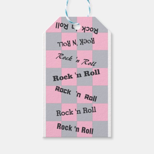 Rock N' Roll Cadeaulabel (Voorkant)