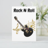 Rock N Roll Card Bedankkaart (Staand voorkant)