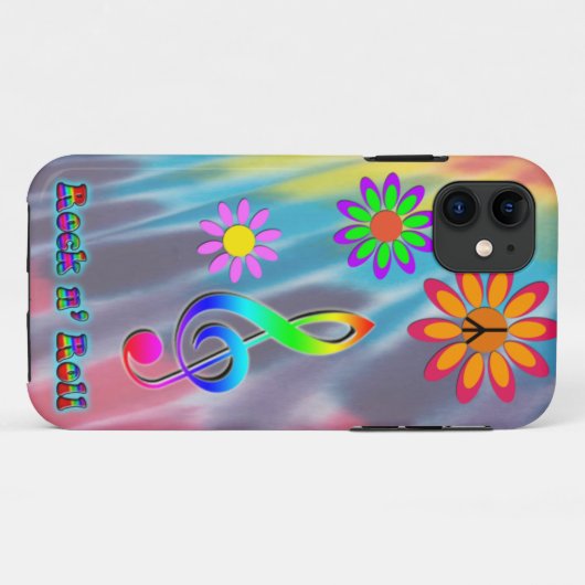 Rock n' Roll Case-Mate iPhone Case (Achterkant (horizontaal))