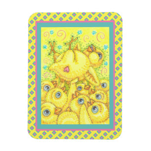 ROCK N ROLL CHICK, EASTER SPRING MOSH PIT MAGNET MAGNEET