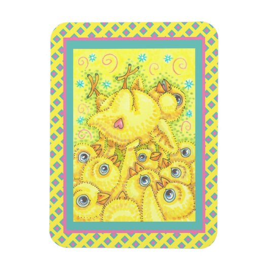 ROCK N ROLL CHICK, EASTER SPRING MOSH PIT MAGNET MAGNEET (Verticaal)