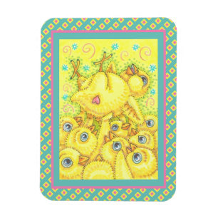 ROCK N ROLL CHICK, EASTER SPRING MOSH PIT MAGNET MAGNEET