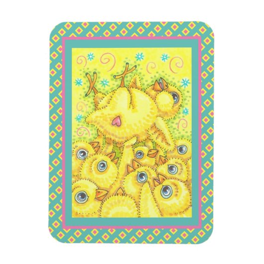 ROCK N ROLL CHICK, EASTER SPRING MOSH PIT MAGNET MAGNEET (Verticaal)