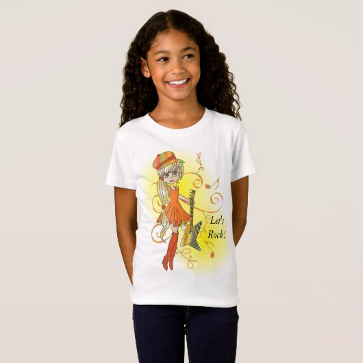 Rock N Roll Chick T-shirt (Voorkant volledig)