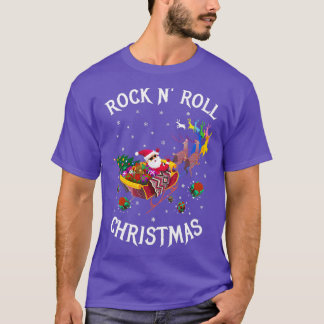 ROCK N ROLL CHRISTMAS Black T-shirt