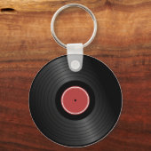 Rock N Roll Classic Vinyl Record Sleutelhanger (Achterkant)
