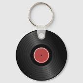 Rock N Roll Classic Vinyl Record Sleutelhanger (Achterkant)