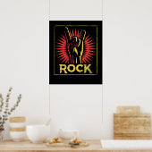  Rock n Roll - Concert Band Retro Poster (Keuken)