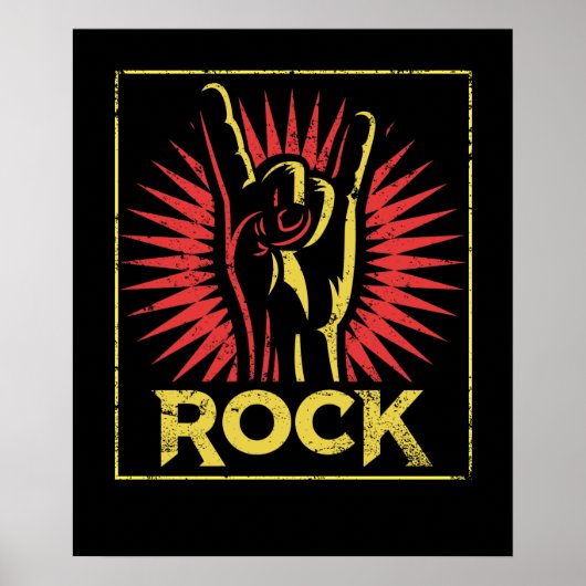  Rock n Roll - Concert Band Retro Poster (Voorkant)