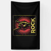Rock n Roll - Concert Band Retro Spandoek (Verticaal)
