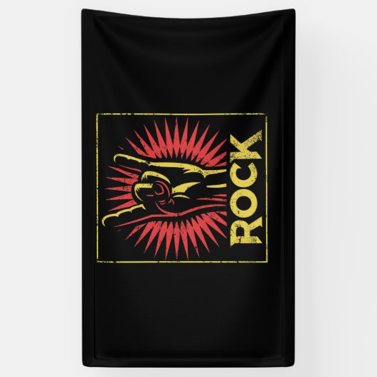  Rock n Roll - Concert Band Retro Spandoek (Verticaal)