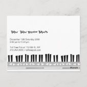 Rock' N' Roll Concert Briefkaart (Achterkant)