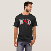 Rock N Roll Dad Day -  Guitar Playe T-shirt (Voorkant volledig)