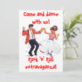 rock-'n roll-dans kaart (Staand voorkant)