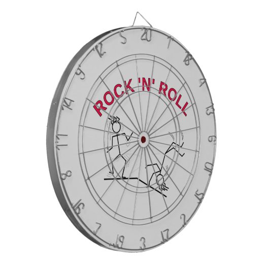 Rock 'N' Roll Dartbord (Voorkant Links)
