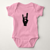 Rock n Roll Devil Horns Romper (Voorkant)