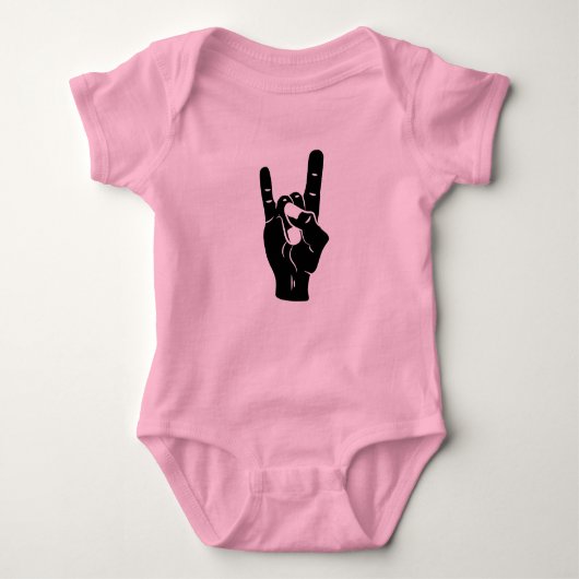 Rock n Roll Devil Horns Romper (Voorkant)