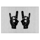 Rock n Roll Devil Horns Snijplank (Voorkant)