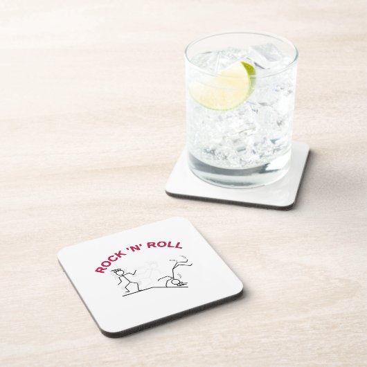 Rock 'N' Roll Drankjes Onderzetter (Rechterzijde)