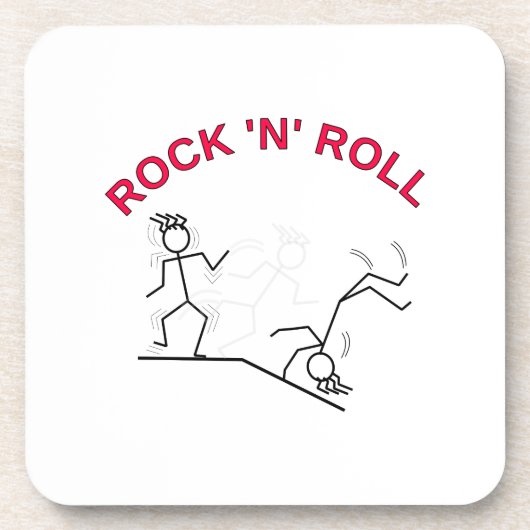 Rock 'N' Roll Drankjes Onderzetter (Voorkant)