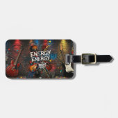 Rock ‘n’ Roll Elektrische Gitaar Bagage Label (Voorkant horizontaal)