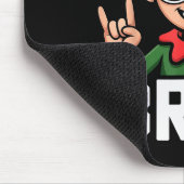 Rock N Roll Elf Bruh Funny Saying Meme Boys Men Ch Muismat (Hoek)