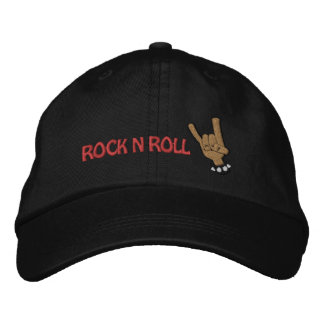 ROCK N ROLL Embroidered Hat Geborduurde Pet