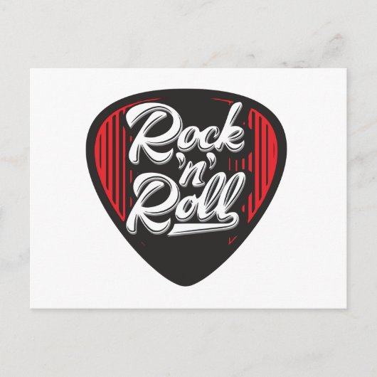 Rock n roll feestdagenkaart (Voorkant)